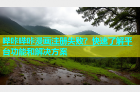 哔咔哔咔漫画注册失败？快速了解平台功能和解决方案