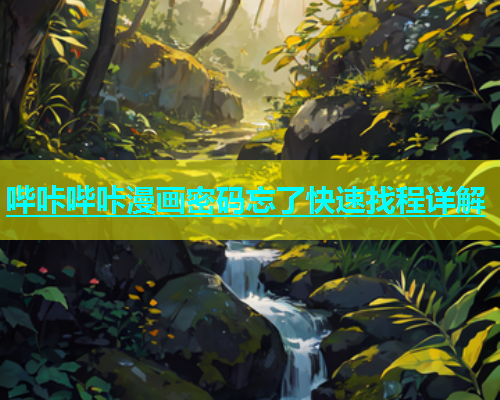 哔咔哔咔漫画密码忘了快速找程详解  第1张